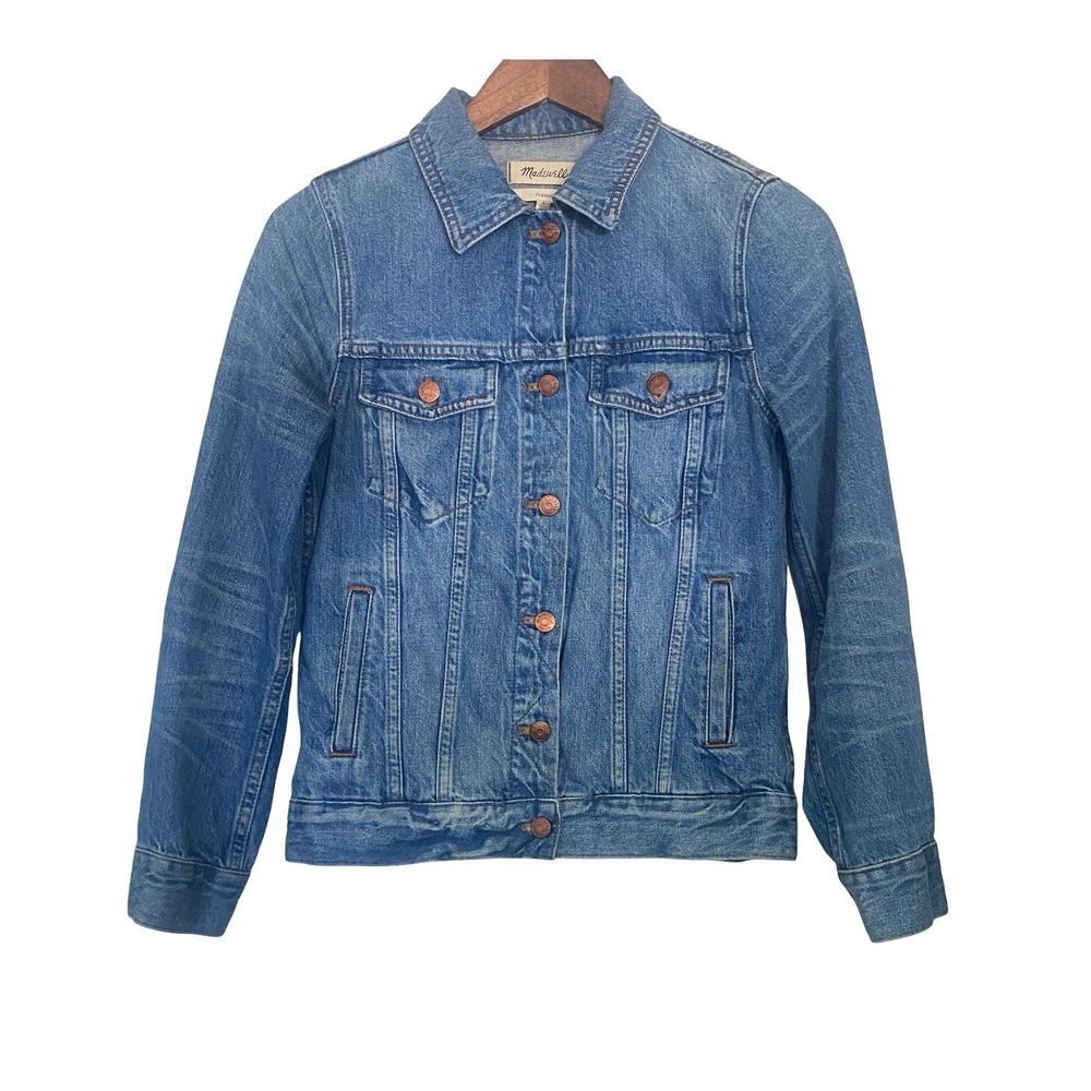 Madewell The Classic Jean Jacket Women S Blue Denim Button Front